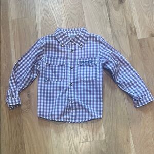 Prodoh Purple Check Button Down Shirt